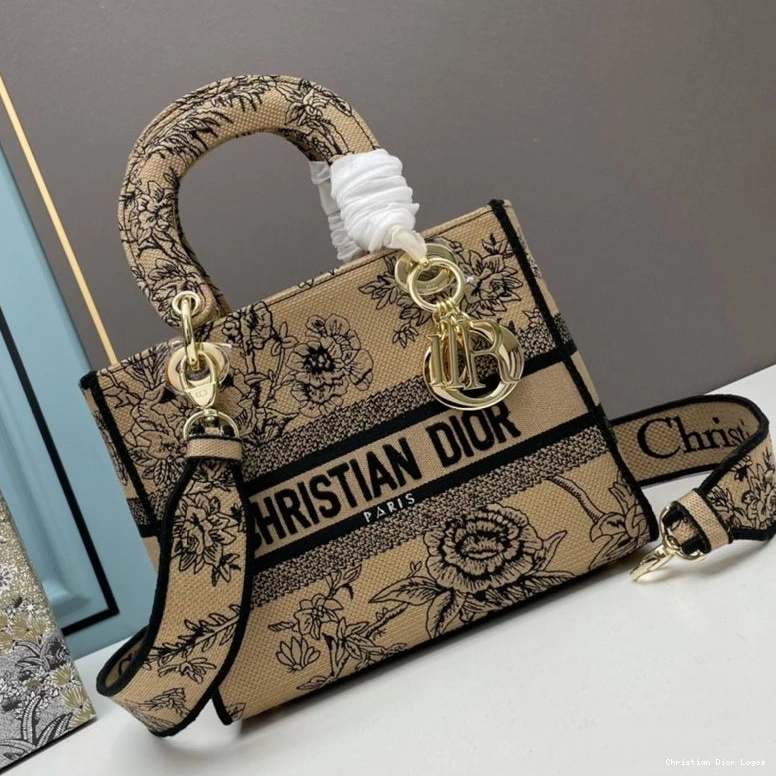Bag Canvass Lady Botanique Medium D-lite Motif Beige Jardin 0714 Luxury